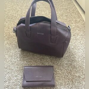 Matt & Nat Deep Purple Bag and Wallet